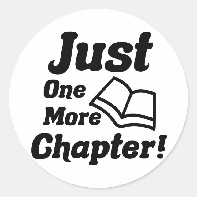 Adesivo Redondo Engraçado Livro (Frente)