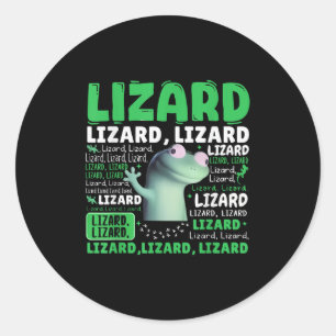 Adesivo Redondo Engraçado Lizard Meme Animal Men _1