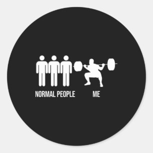 Adesivo Redondo Engraçado Malhação de ginástica Ensino Encantado