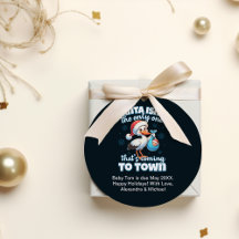 Engraçado natal, bebê grávida, anúncio