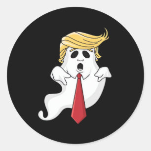 Adesivo Redondo Engraçado Para O Halloween, Donald Costume Classic