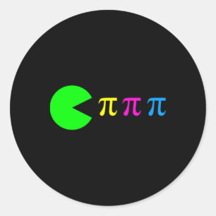 Adesivo Redondo Engraçado Pi Day Math Science Ate Pi Símbolo Cor