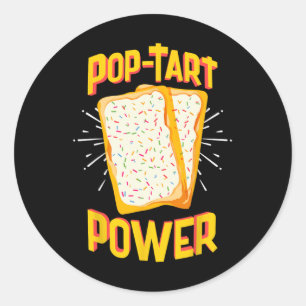 Adesivo Redondo Engraçado Pop Tart Power