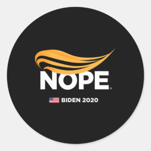Adesivo Redondo Engraçado Presidente Donald Trump 2024