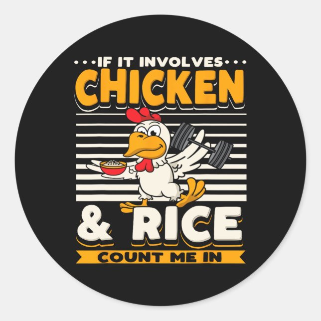 Adesivo Redondo Engraçado Sarcástico Levantador de Peso (Frente)