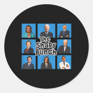 Adesivo Redondo Engraçado The Shady Bunch 2024
