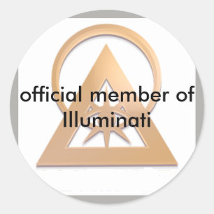 Adesivo Redondo engrenagem oficial do illuminati