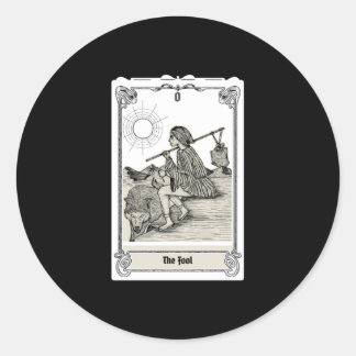 Adesivo Redondo Engrenando Tarot - O Tolo O
