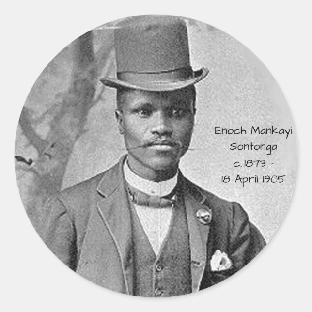 Adesivo Redondo Enoch Mankayi Sontonga (Frente)