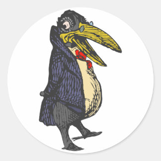 Adesivo Redondo ensina rabe academic raven