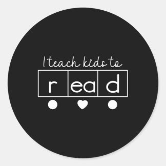 Adesivo Redondo Ensino A Ler Ciência Da Leitura