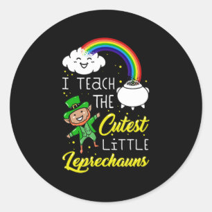 Adesivo Redondo Ensino A Rua De Leprechauns Mais Capazes, Patrick