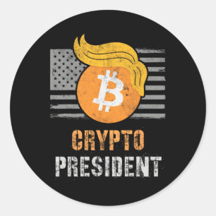 Adesivo Redondo Ensino da América Central Criptografia do Presiden