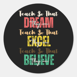 Adesivo Redondo Ensino Para Que Possam Sonhar Com A História Negra