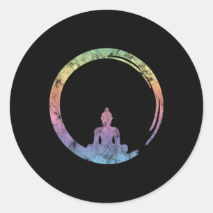 Adesivo Redondo Enso, Zen, Círculo, Símbolo Budismo Buda Meditação