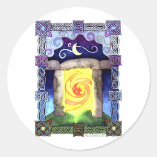 Adesivo Redondo Entrada celta