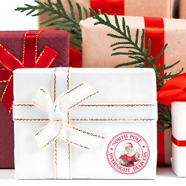 Adesivo Redondo Entrega do Polo Norte papais noeis