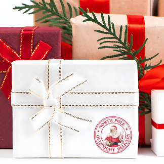 Adesivo Redondo Entrega do Polo Norte papais noeis