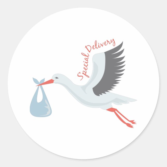 Adesivo Redondo Entrega especial (Frente)