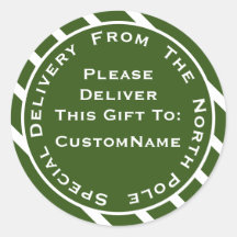 Entrega Especial Do Presente De Natal No Polo Nort