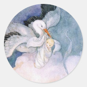 Adesivo Redondo Entrega Especial Novo Bebê