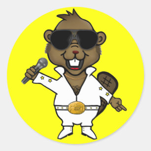 Adesivo Redondo Entretenedor do clube noturno