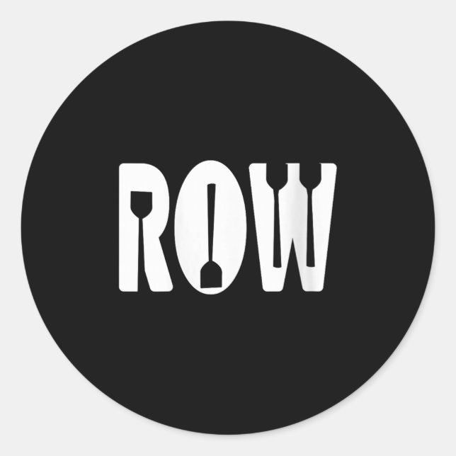 Adesivo Redondo Entusiasmo das equipes de tripulantes minimalistas (Frente)