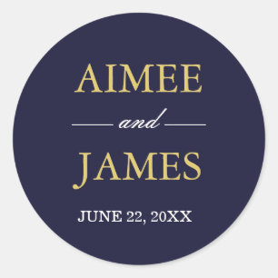 Adesivo Redondo Envelope de Casamento Borgonha Marinho Selo Azul S