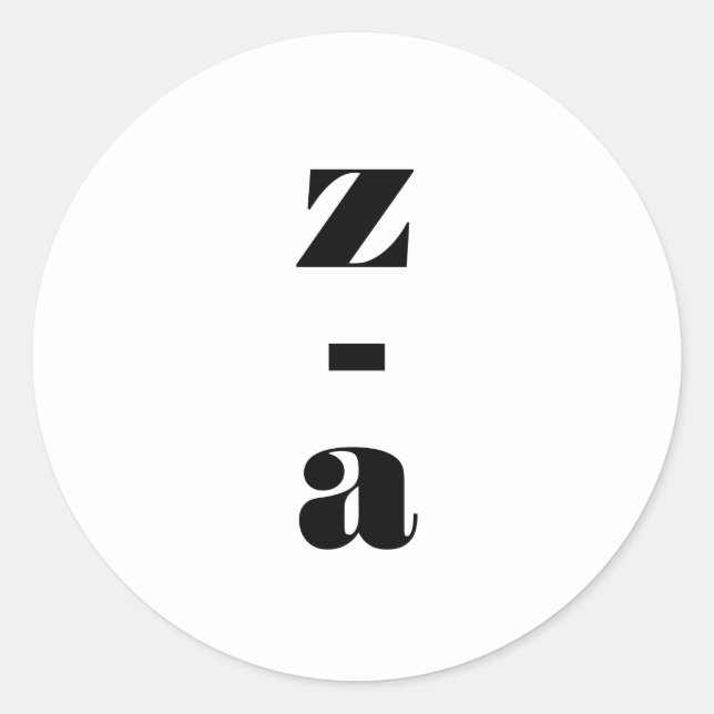 Adesivo Redondo Envelope de Casamento Branco Negro de Monograma Ne (Frente)