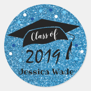 Adesivo Redondo Envelope de graduação Selo de varejo Diversão F