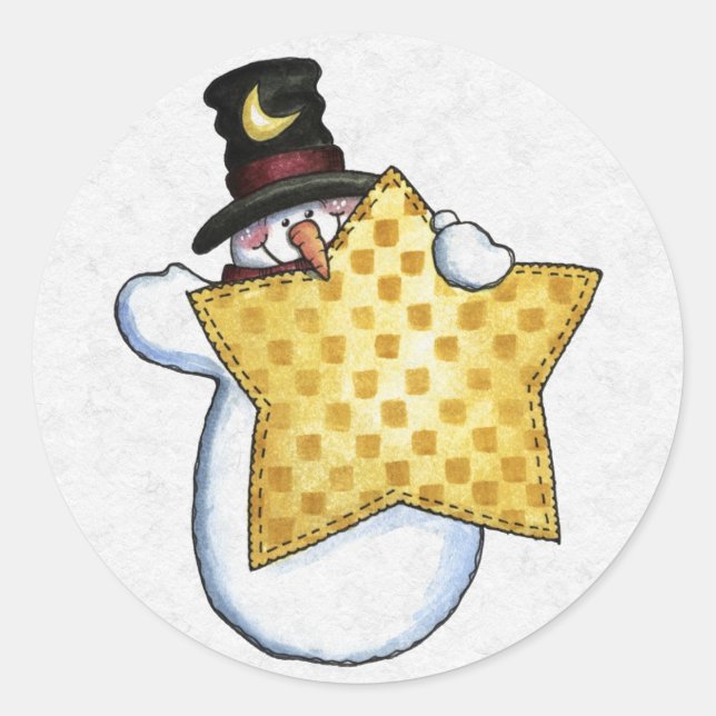 Adesivo Redondo Envelope de Natal (Frente)