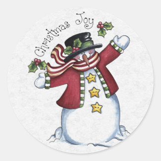 Adesivo Redondo Envelope de Natal