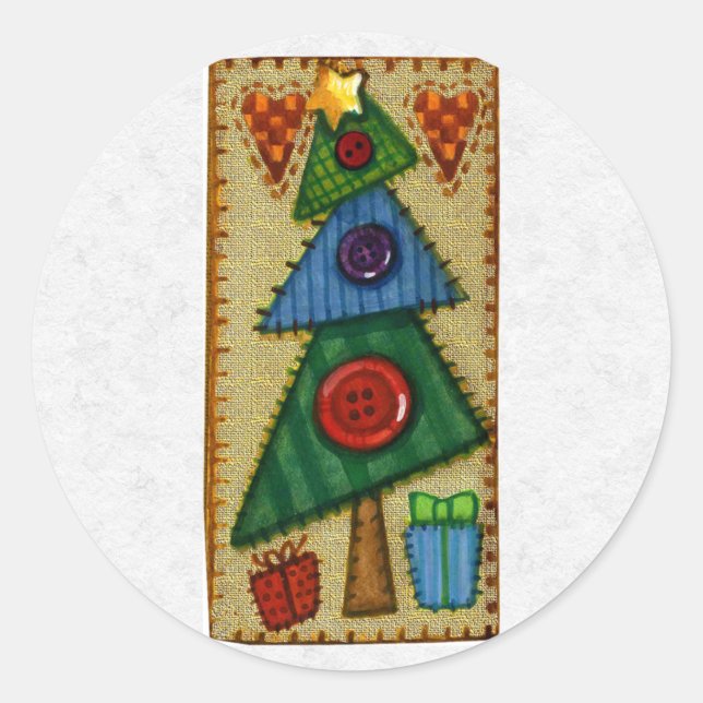 Adesivo Redondo Envelope de Natal (Frente)