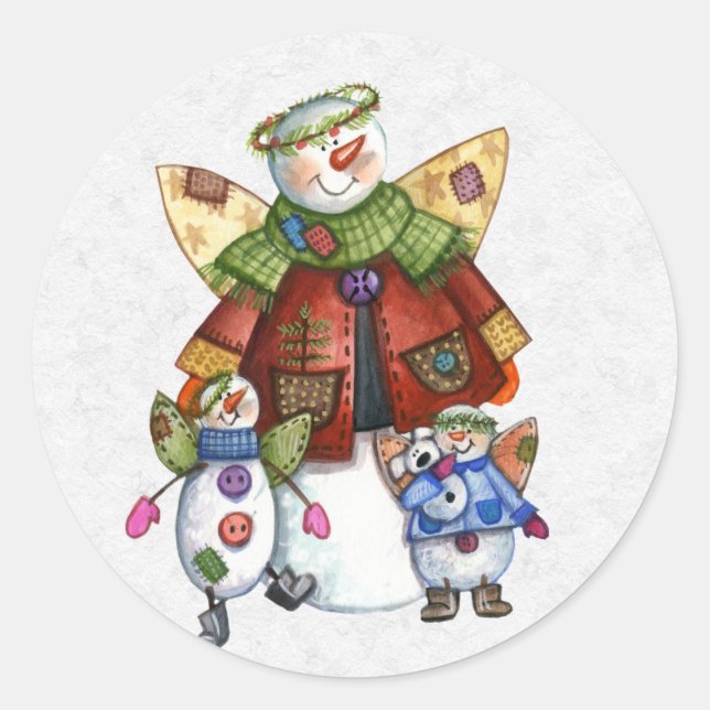 Adesivo Redondo Envelope de Natal (Frente)