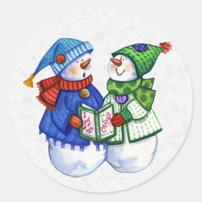 Adesivo Redondo Envelope de Natal (Frente)