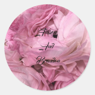 Adesivo Redondo Envelope floral moderno