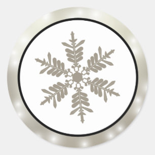 Adesivo Redondo Envelope Seal Silver Natal de 20 - 1,5"