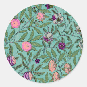 ADESIVO REDONDO ENVELOPE SEAL : WILLIAM MORRIS : POMEGRANATOS