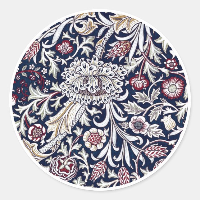 ADESIVO REDONDO ENVELOPE SEAL : WILLIAM MORRIS : TRENT DESIGN (Frente)