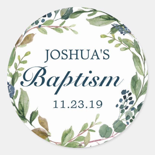 Adesivo Redondo Envelope Seals Marinho verde (Frente)