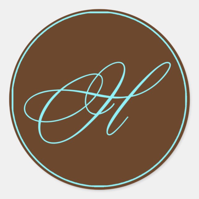 Adesivo Redondo Envelope Selo De Chocolate E Casamento De Monogram (Frente)