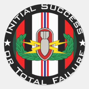 Adesivo Redondo EOD na cor OEF ISoTF