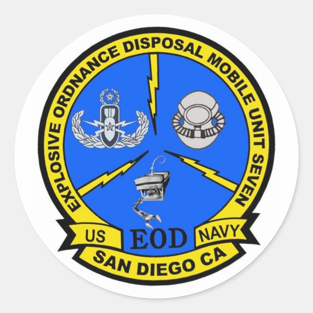 Adesivo Redondo EODMU7 versão 2 (Frente)