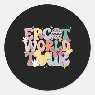 Adesivo Redondo Epcot World Tour