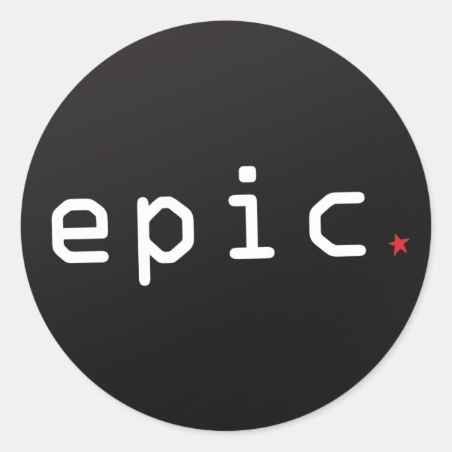 Adesivo Redondo Epic Sticker (Frente)