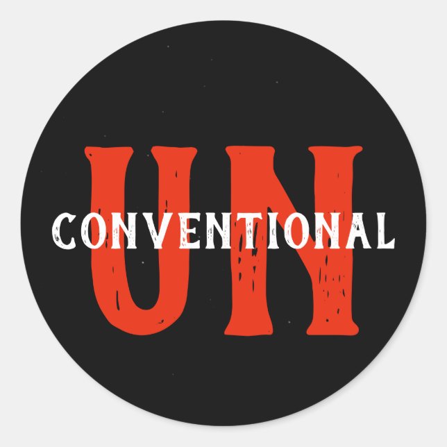 Adesivo Redondo Epic UNconvencional Sticker (Frente)