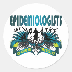 Adesivo Redondo Epidemiologistas idos selvagens