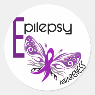 Adesivo Redondo Epilepsia BUTTERFLY 3