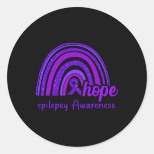 Adesivo Redondo Epilepsia Consciência Esperança Arco-Íris