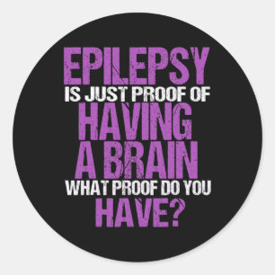 Adesivo Redondo Epilepsia É Prova De Que Eu Tenho Um Guerreiro Cer